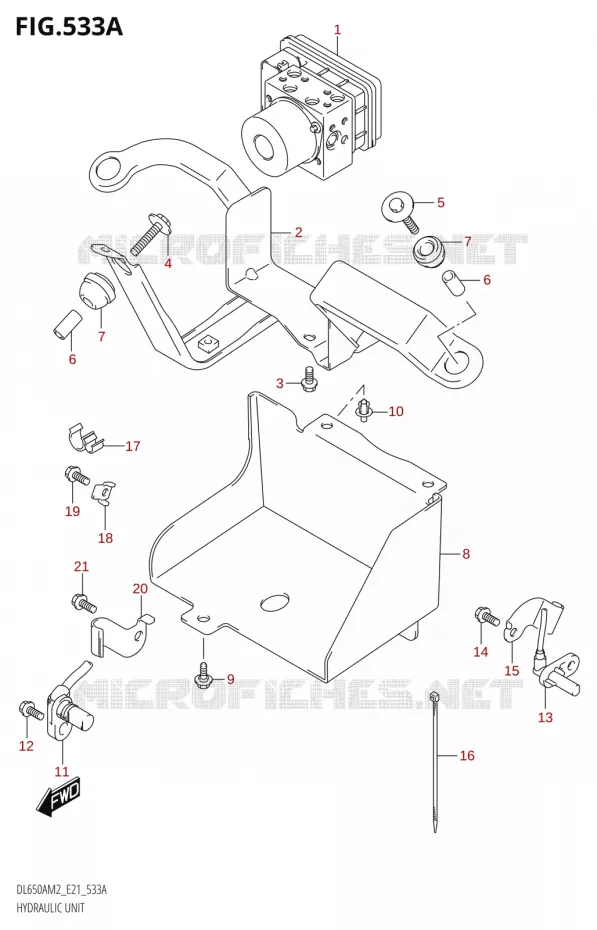 ABS Suzuki MOTO 650 V-STROM 2022  DL650AU M2 / DL650XAUE M2 (E21)