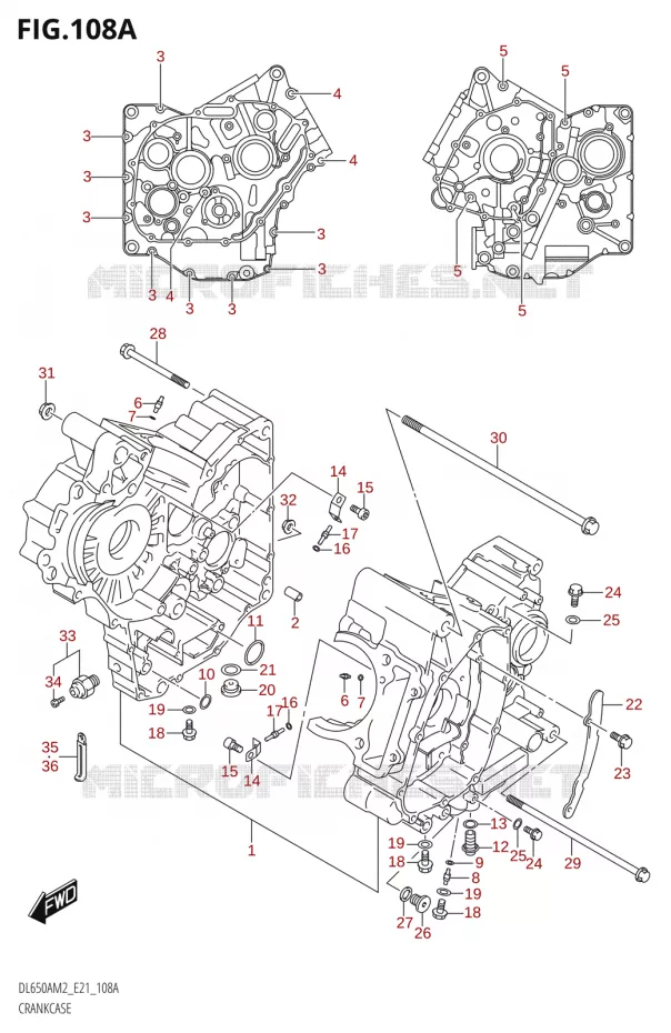 CASING Suzuki MOTO 650 V-STROM 2022  DL650AU M2 / DL650XAUE M2 (E21)