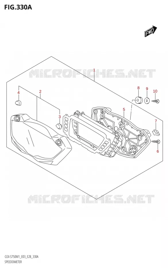 COMPTEUR (E28) Suzuki MOTO 750 GSX-S 2021  GSX-S750 / GSX-S750Z /​ GSX-S750A / ​GSX-S750ZA (E03 E28 )