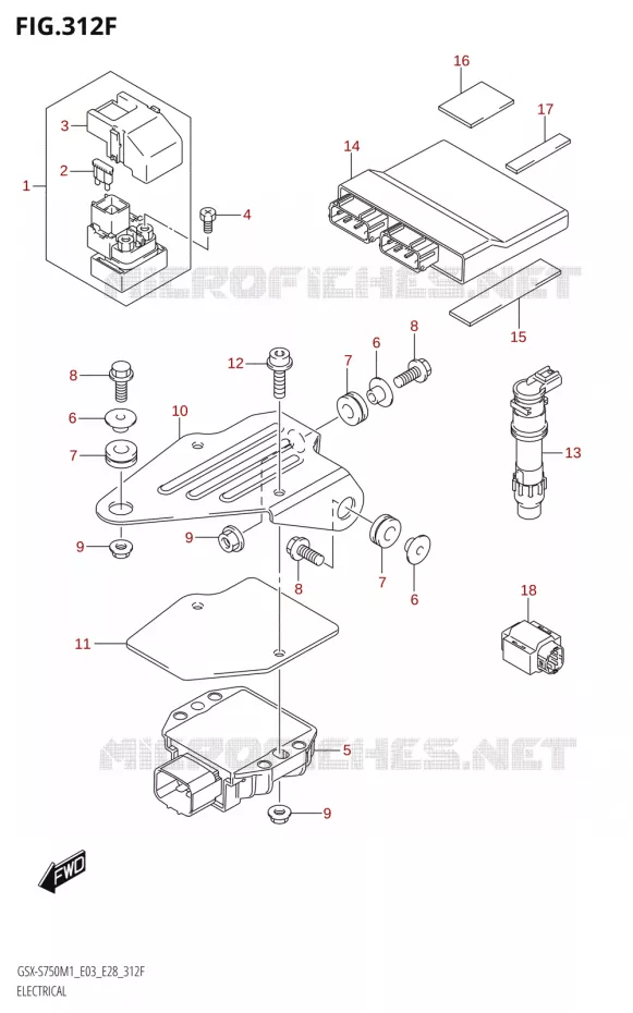 ELEKTRISCH (GSX-S750,GSX-S750Z:E33) Suzuki MOTO 750 GSX-S 2021  GSX-S750 / GSX-S750Z /​ GSX-S750A / ​GSX-S750ZA (E03 E28 )