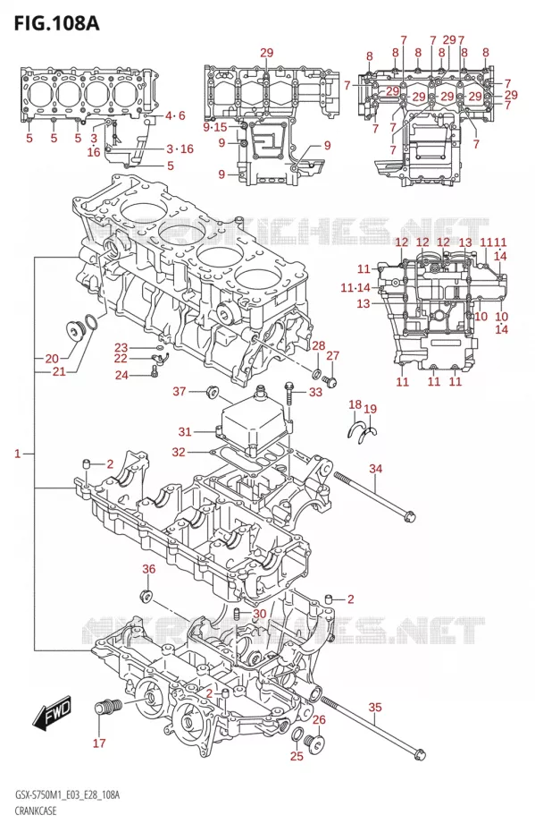 CASING Suzuki MOTO 750 GSX-S 2021  GSX-S750 / GSX-S750Z /​ GSX-S750A / ​GSX-S750ZA (E03 E28 )