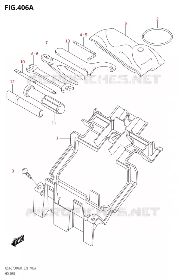 ONDERSTEUNING Suzuki MOTO 750 GSX-S 2021  GSX-S750UQ / ​GSX-S750UQZ M1 (E21)