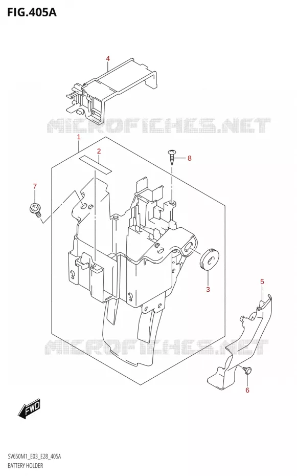 ACCU BOX - TOOLS Suzuki MOTO 650 SV 2021  SV650 M1 (E03,E28,E33)