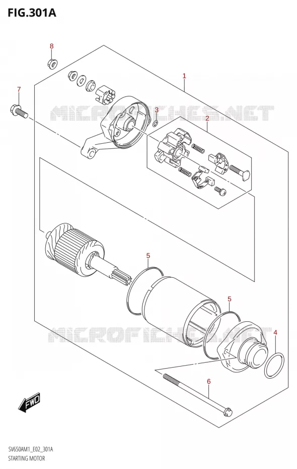 STARTMOTOR Suzuki MOTO 650 SV 2021  SV650A M1 (E19)