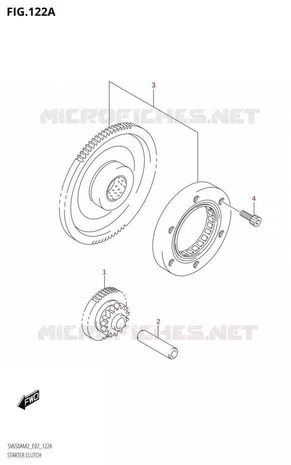 STARTMOTOR CLUTCH Suzuki MOTO 650 SV 2022  SV650A M2 (E02,E19)
