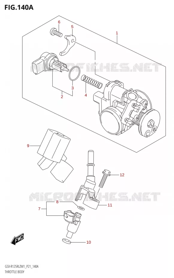 GASKLEPHUIS Suzuki MOTO 125 GSX-R 2021  GSX-R125RLZ M1 (P21)
