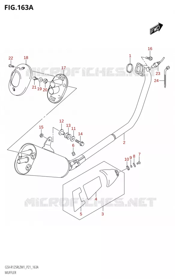 GELUIDDEMPER Suzuki MOTO 125 GSX-R 2021  GSX-R125RLZ M1 (P21)