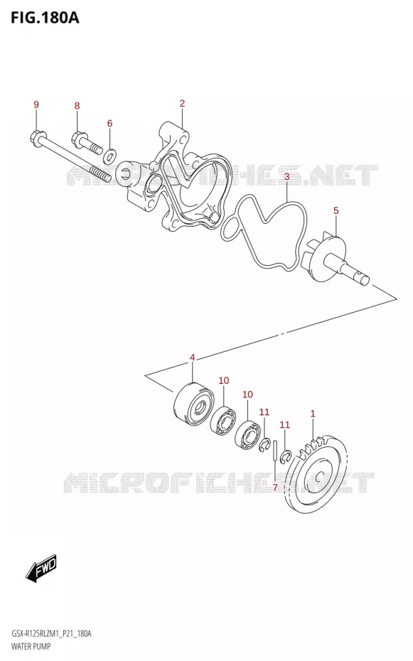 WATERPOMP Suzuki MOTO 125 GSX-R 2021  GSX-R125RLZ M1 (P21)