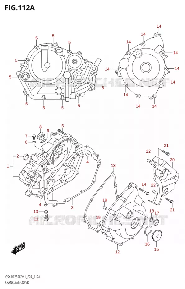 CASING Suzuki MOTO 125 GSX-R 2021  GSX-R125RLZ M1 (P24)