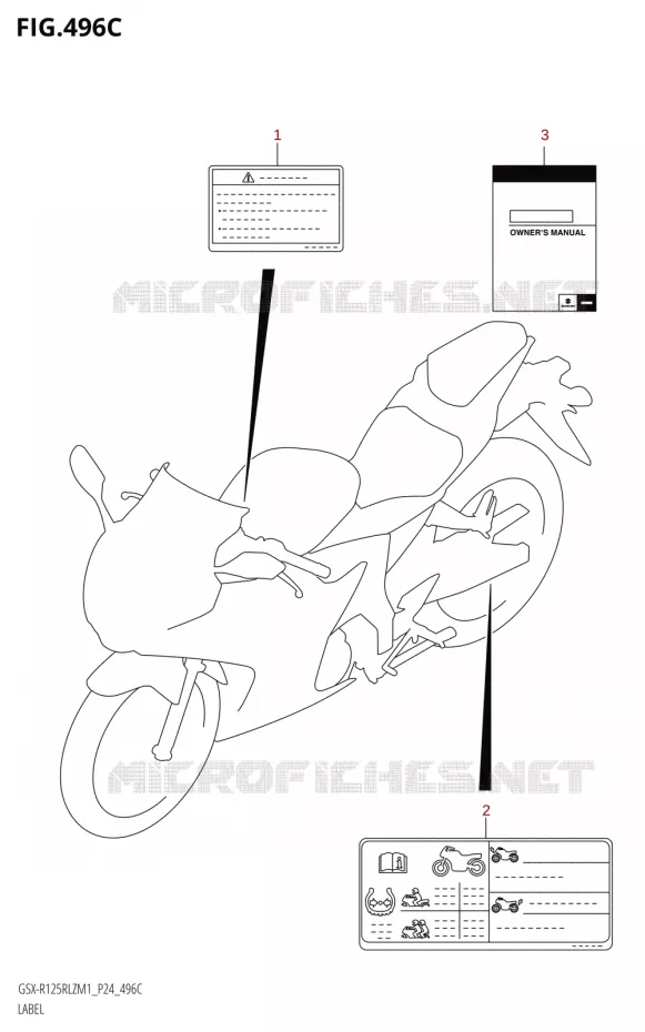 ETIKET Suzuki MOTO 125 GSX-R 2021  GSX-R125RLZ M1 (P24)