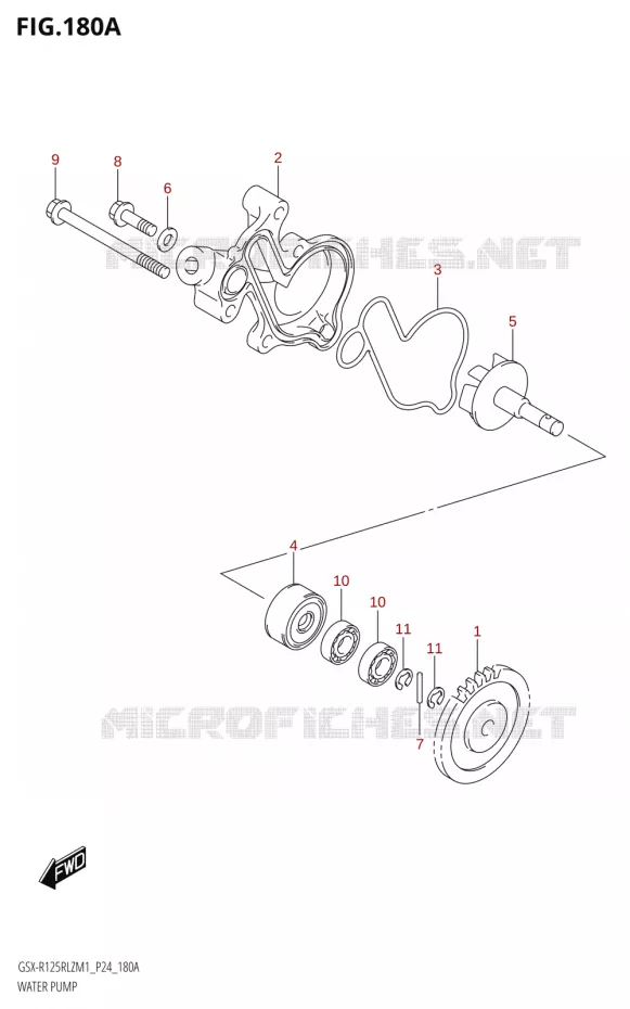 WATERPOMP Suzuki MOTO 125 GSX-R 2021  GSX-R125RLZ M1 (P24)