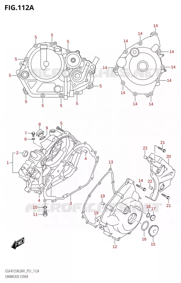 CASING Suzuki MOTO 125 GSX-R 2021  GSX-R125RLZ M1 (P51)