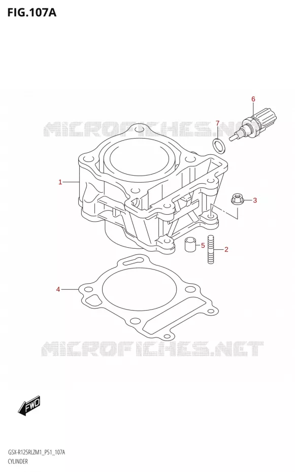 CILINDER Suzuki MOTO 125 GSX-R 2021  GSX-R125RLZ M1 (P51)