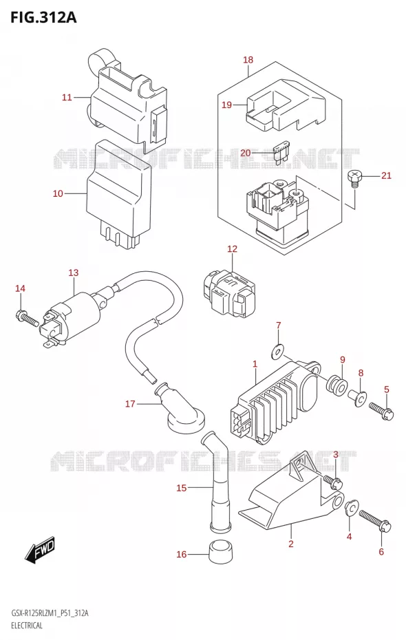 ELEKTRISCH Suzuki MOTO 125 GSX-R 2021  GSX-R125RLZ M1 (P51)
