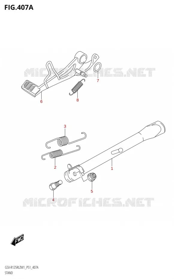 STAND Suzuki MOTO 125 GSX-R 2021  GSX-R125RLZ M1 (P51)