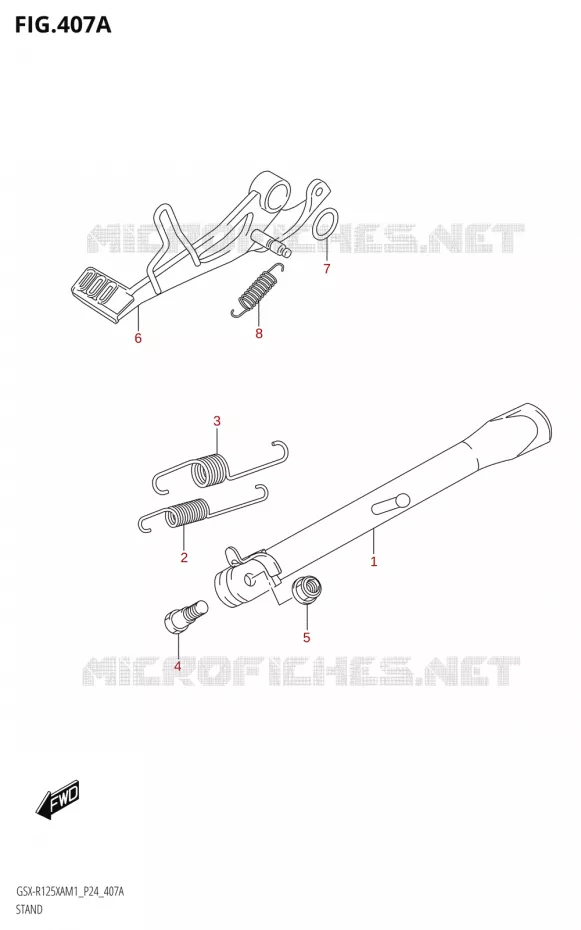 STAND Suzuki MOTO 125 GSX-R 2021  GSX-R125XA M1 (P24)