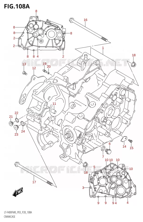 CASING Suzuki QUAD 400 KINGQUAD 2020  LT-F400F (P03)