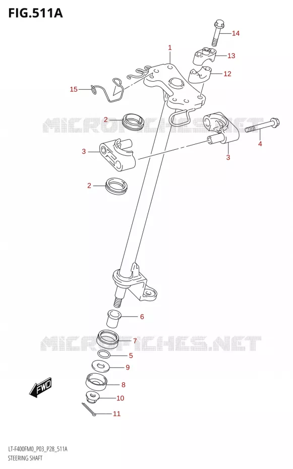 STUURKOLOM Suzuki QUAD 400 KINGQUAD 2020  LT-F400F (P03)
