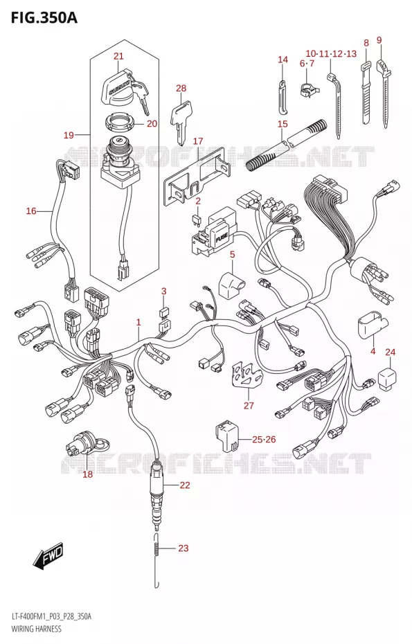 BEDRADING Suzuki QUAD 400 KINGQUAD 2021  LT-F400F M1 (P03)