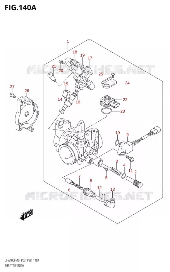 GASKLEPHUIS Suzuki QUAD 400 KINGQUAD 2020  LT-F400FZ M0 (P03)