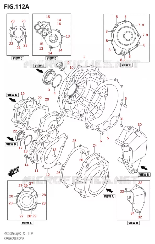 CARTERDEKSEL Suzuki MOTO 950 GSX-S 2022  GSX-S950UQM2 (E21)