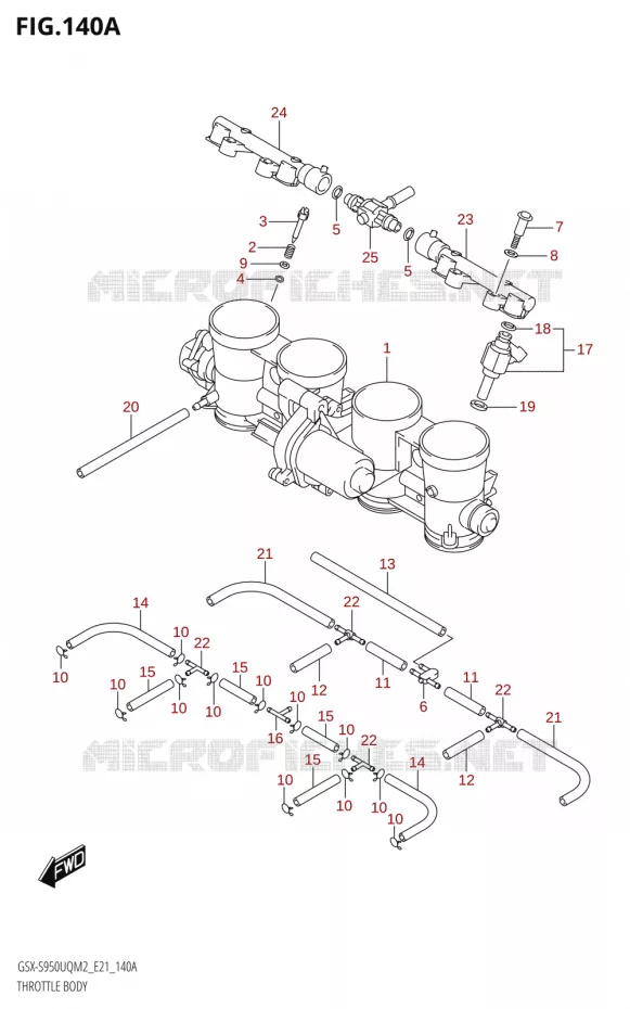 GASKLEPHUIS Suzuki MOTO 950 GSX-S 2022  GSX-S950UQM2 (E21)