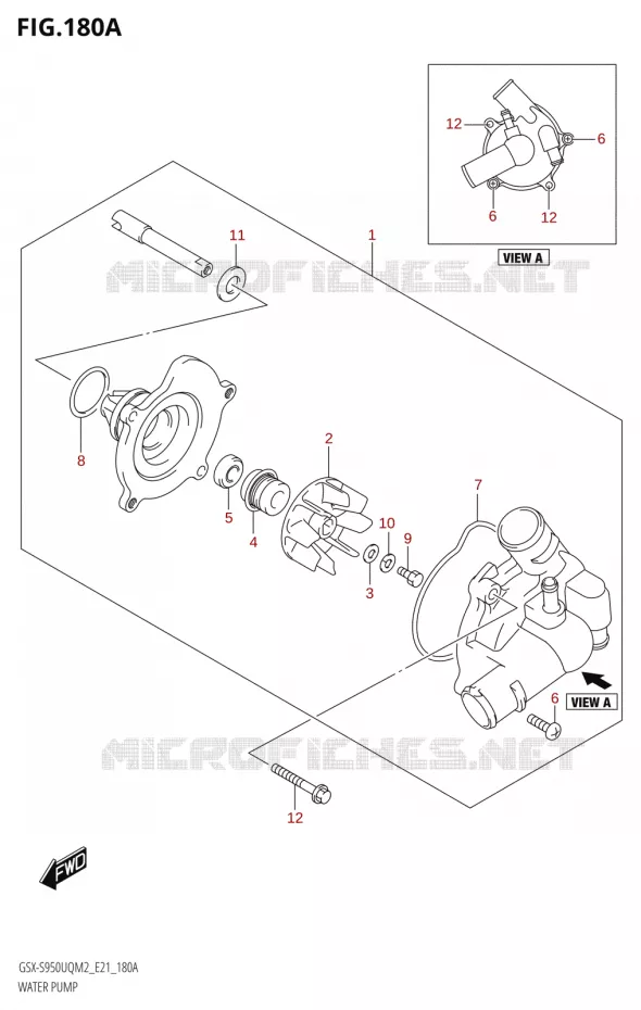 WATERPOMP Suzuki MOTO 950 GSX-S 2022  GSX-S950WQM2 (E21)