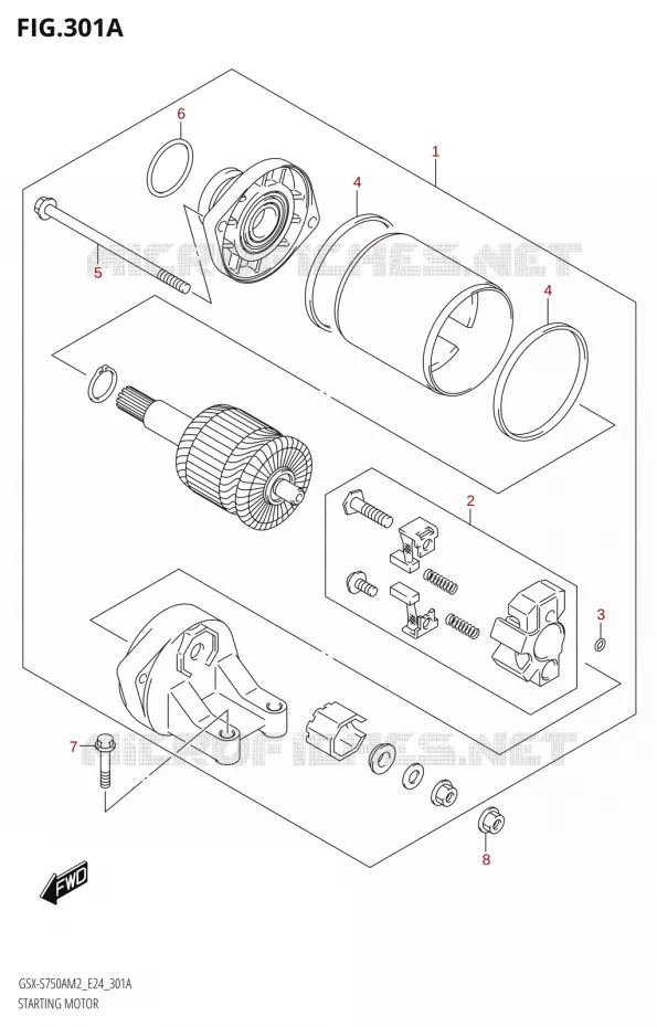 STARTMOTOR Suzuki MOTO 750 GSX-S 2022  GSX-S750A M2