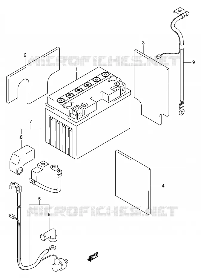 ACCU Suzuki MOTO 1000 TL-R 1999  TL1000RX(E2)