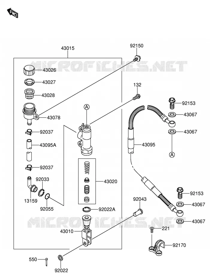 ACHTER HOOFDREMCILINDER Suzuki MOTO 65 RM 2003  RM65K3(E24)