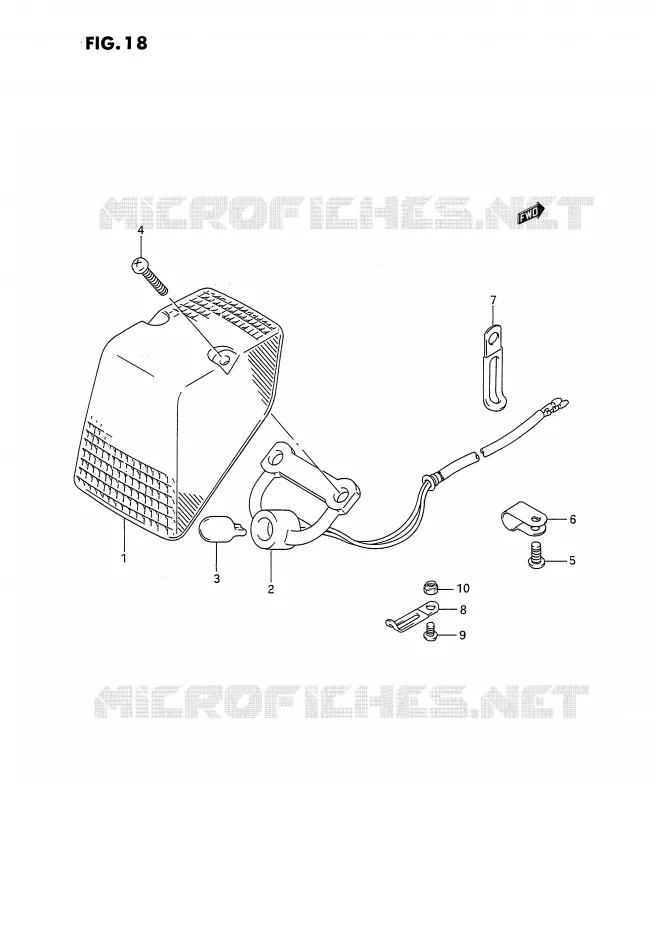 ACHTERLICHT Suzuki MOTO 250 RMX 1990  RMX250L(E3)