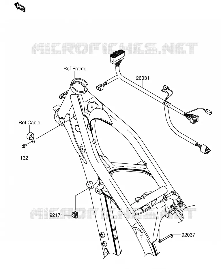 BEDRADING - ACCU Suzuki MOTO 250 RM-Z 2004  RM-Z250K4(E24)