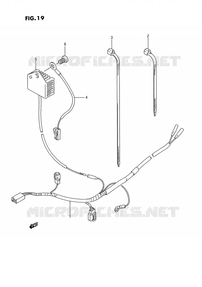 BEDRADING Suzuki MOTO 250 RMX 1995  RMX250S(E3)