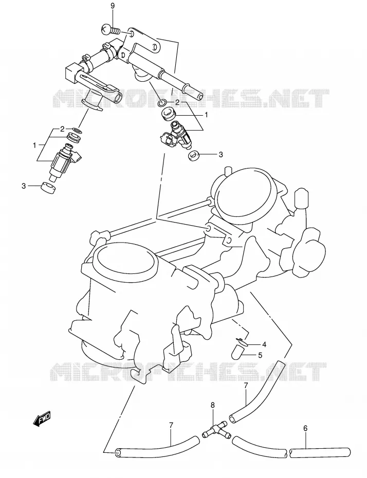 BRANDSTOFSLANG Suzuki MOTO 1000 SV 2003  SV1000U2K3(E2)