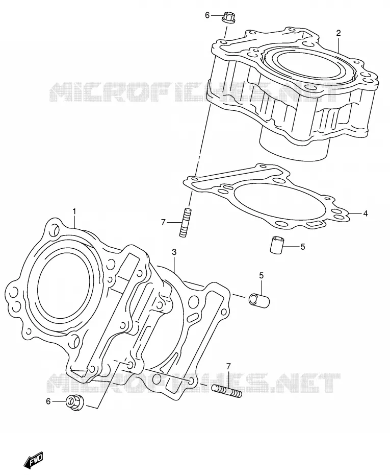 CILINDER Suzuki MOTO 650 SV 2000  SV650Y(E2)