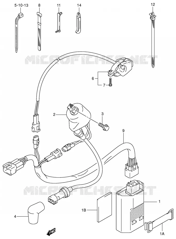 ELEKTRISCH (MODELE K1/K2/K3) Suzuki MOTO 125 RM 2006  RM125 K6 (E03,E28,E33)
