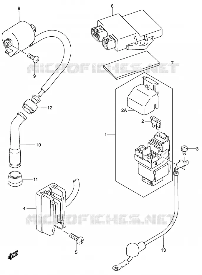 ELEKTRISCH Suzuki MOTO 250 DR-Z 2003  DR-Z250K3(E3/E28)