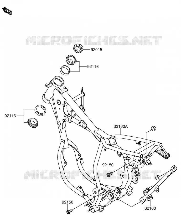 FRAME Suzuki MOTO 65 RM-65 2005  RM65K5(E3)