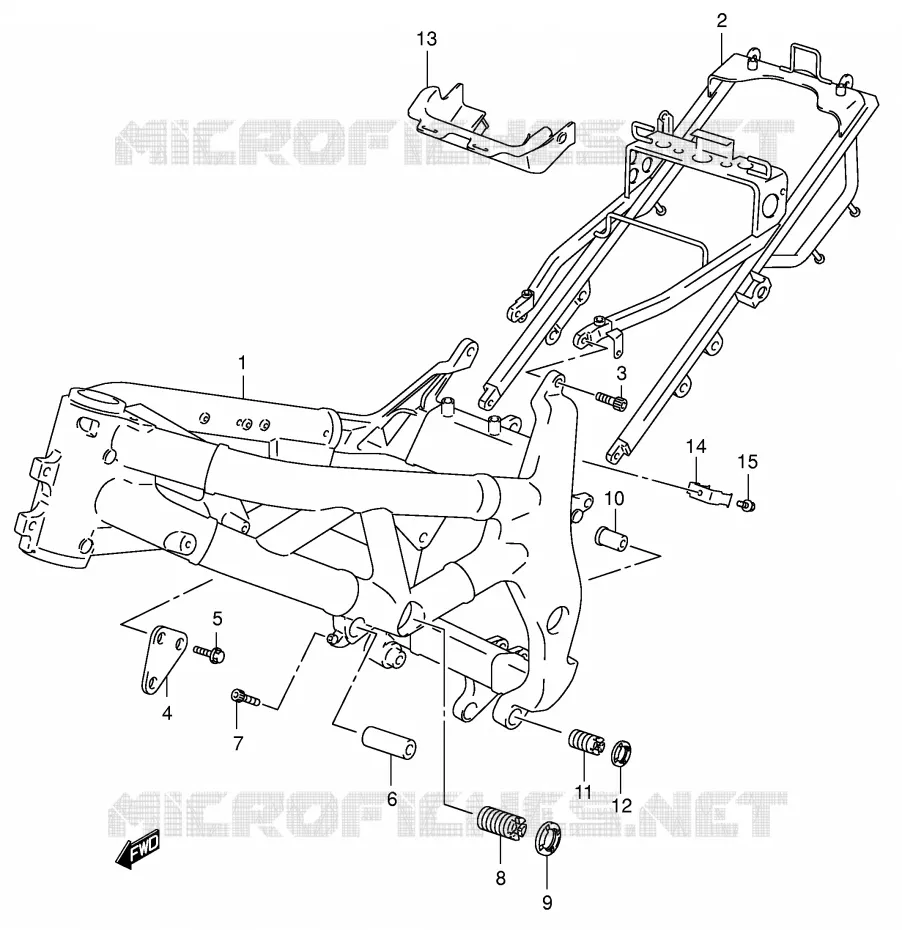 FRAME Suzuki MOTO 650 SV-S 2001  SV650SUK1(E2)