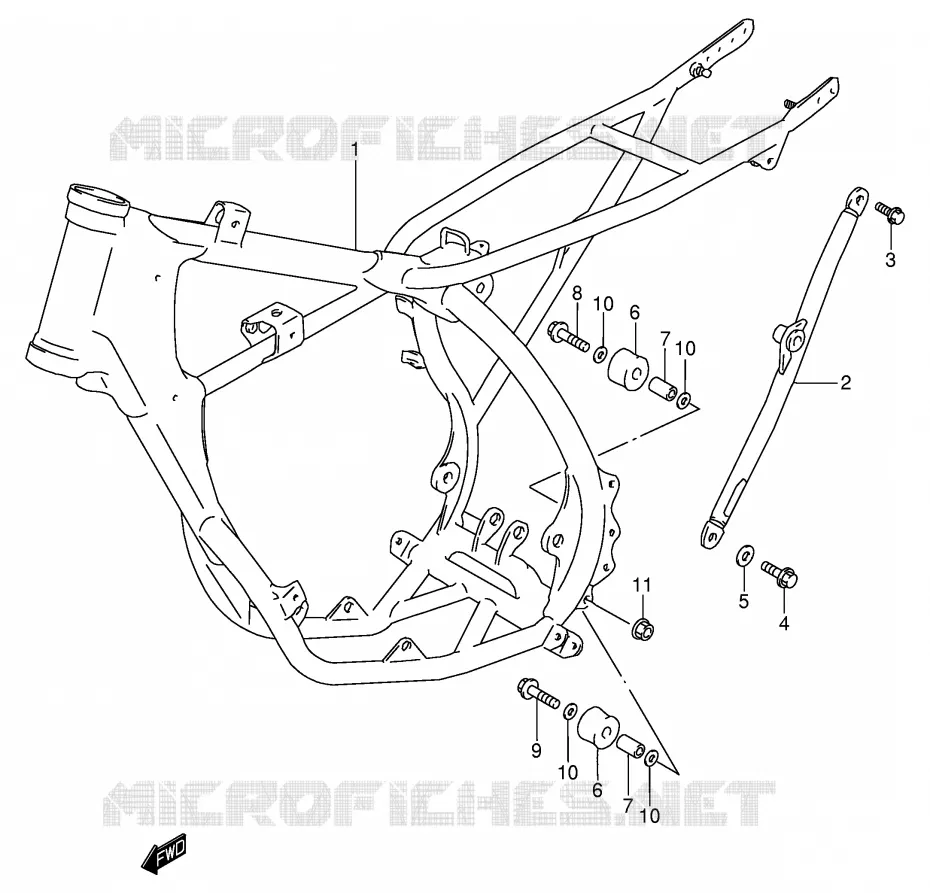 FRAME Suzuki MOTO 85 RM 2004  RM85K4(P3/P28)