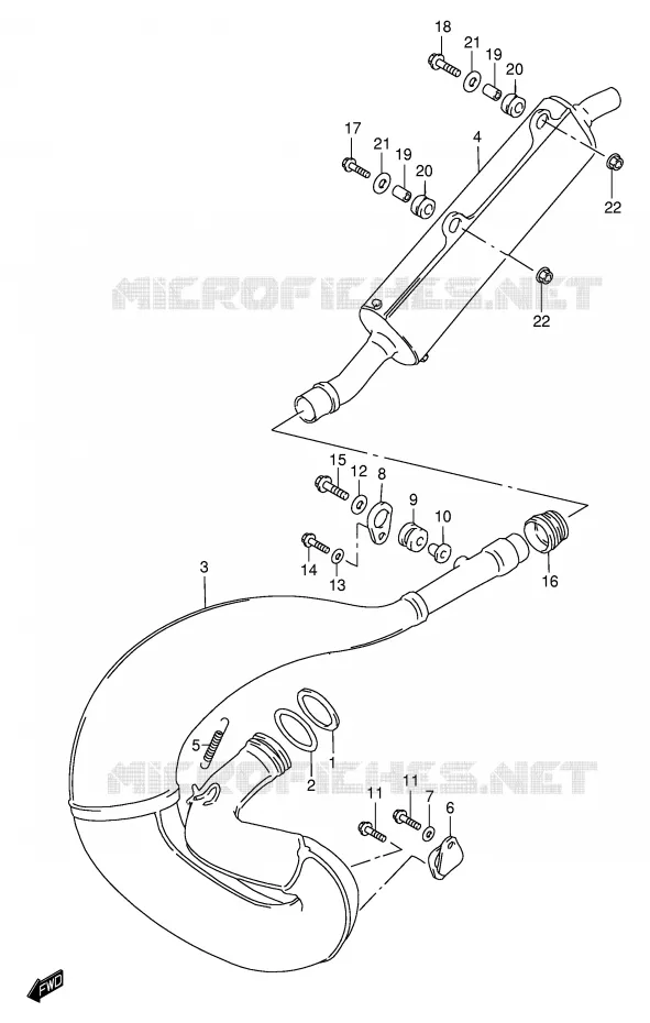 GELUIDDEMPER Suzuki MOTO 250 RMX 1999  RMX250SX(E24)