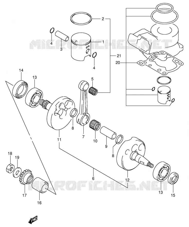 KRUKAS Suzuki MOTO 85 RM 2003  RM85LK3(P3/P28)