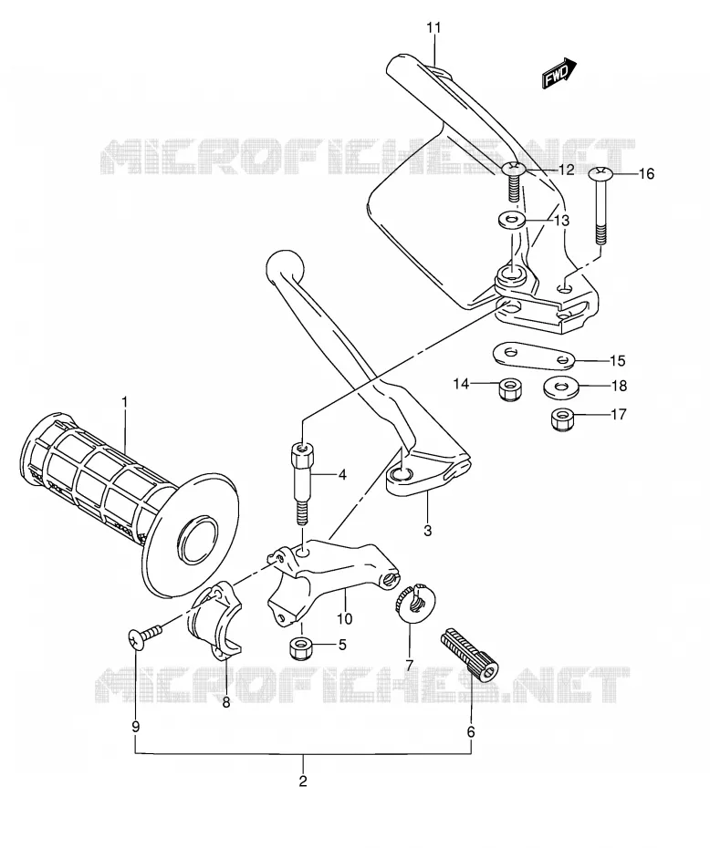 LEFT KNUCKLE COVER (MODELE N/S/T) Suzuki MOTO 250 RMX 1992  RMX250N(E1)