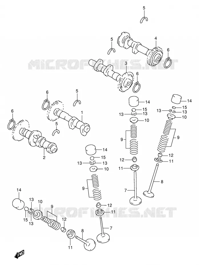 NOKKENAS - VALVES Suzuki MOTO 1000 TL-S 2000  TL1000SY(E2)