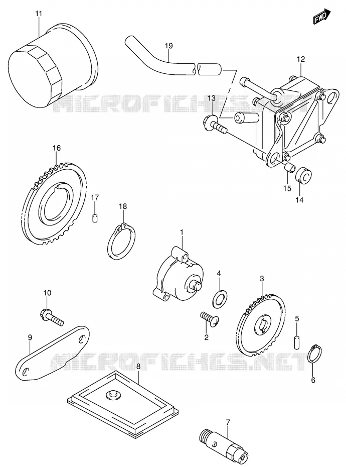 OLIEPOMP - FUEL PUMP Suzuki MOTO 650 SV-S 2000  SV650SY(E2)