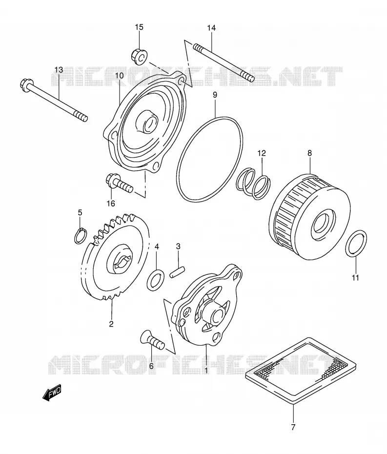 OLIEPOMP Suzuki MOTO 250 DR-Z 2003  DR-Z250K3(E3/E28)