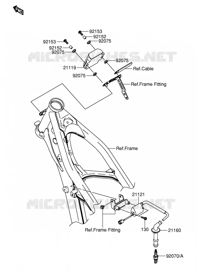 ONTSTEKING Suzuki MOTO 250 RM-Z 2004  RM-Z250K4(E24)