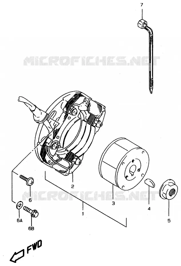 ONTSTEKING Suzuki MOTO 80 RM 1998  RM80XW(T/V/W)