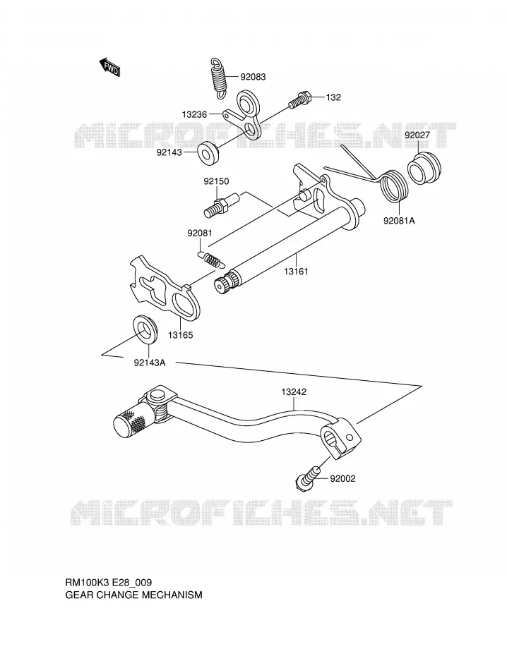SCHAKELEN  Suzuki MOTO 100 RM 2003  RM100K3(E28)