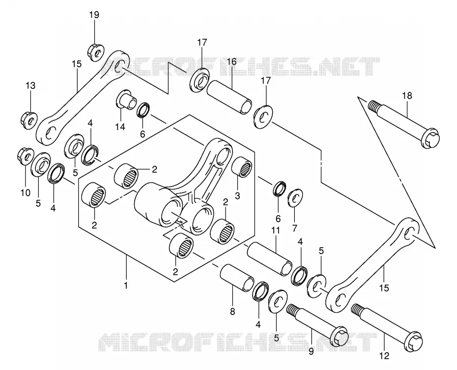 SCHOKBREKER AANEENSCHAKELING (MODELE K1) Suzuki MOTO 125 RM 2003  RM125K3